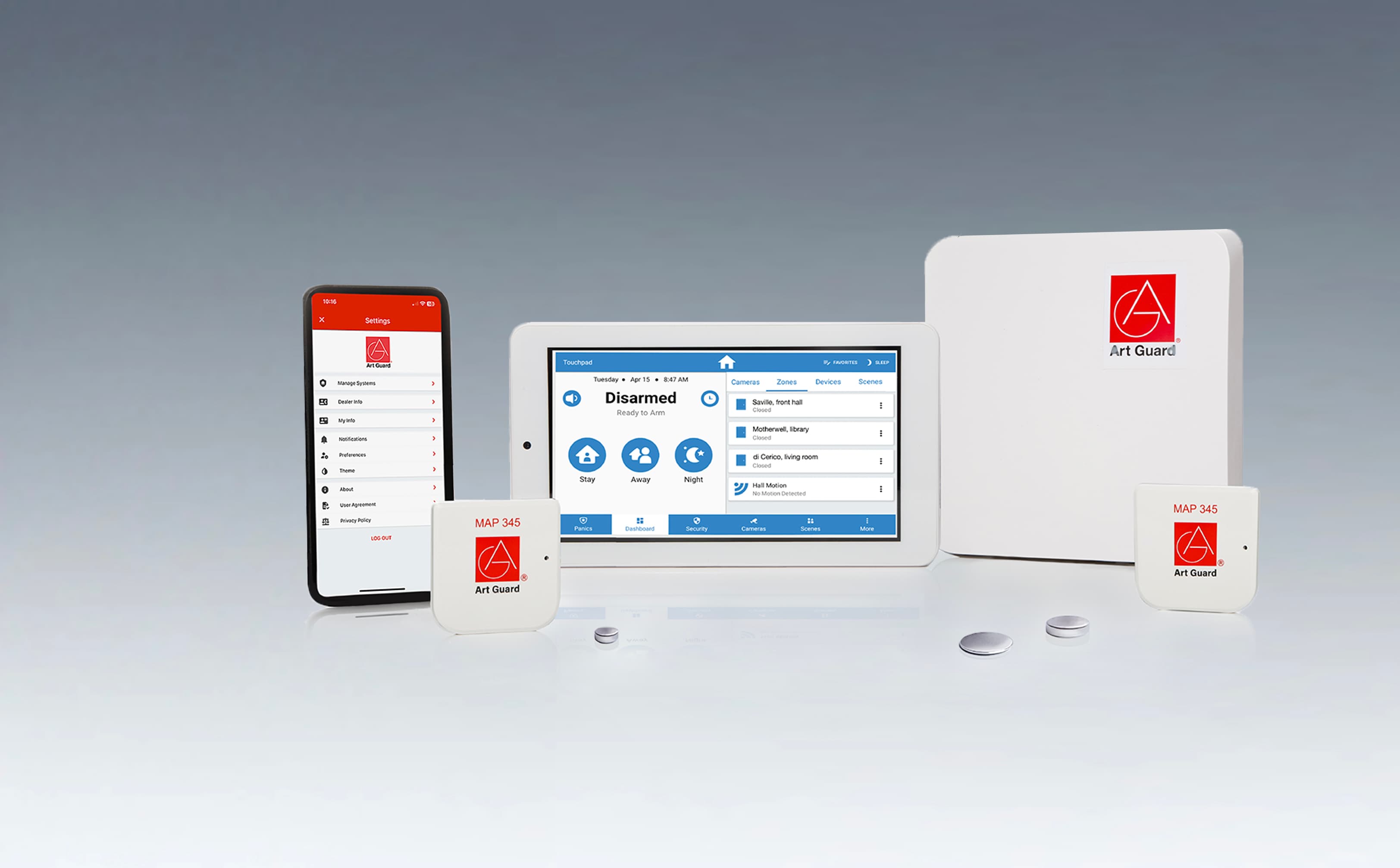 MAP Gold System with sensors